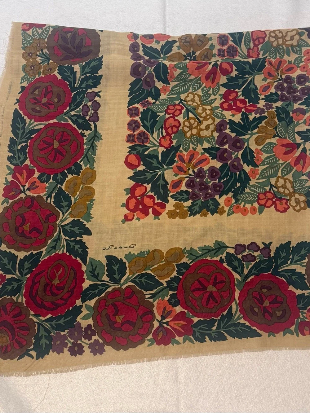 Oscar de la Renta bold floral